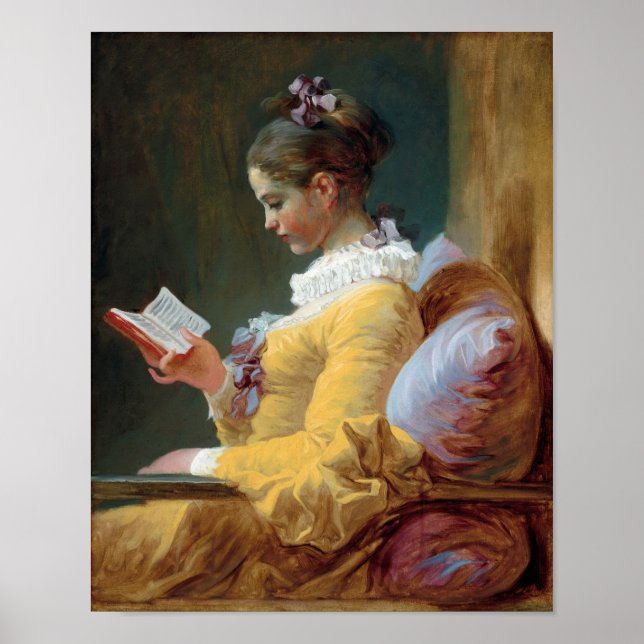 The Reader, Fragonard Poster (Front)