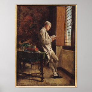 The Reader in White, 1857 Poster