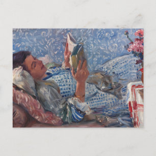 The Reader   Lovis Corinth Postcard