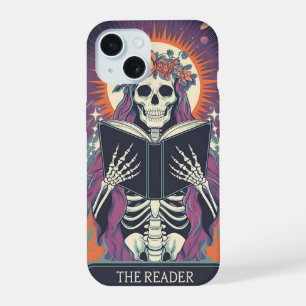 The Reader: Mystical Skeleton Tarot iPhone 15 Case