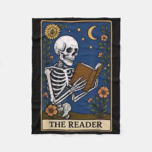 The Reader Tarot Card Fleece Blanket