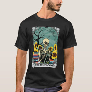 The Reader Tarot Card Skull Witchy Stuff Mystical T-Shirt