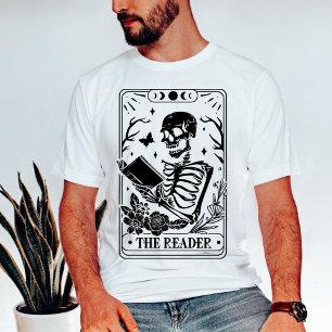 The Reader Tarot Skeleton T-Shirt