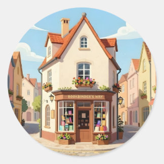 The Reading Corner – Cosy Book Nook Classic Round Sticker