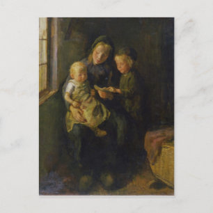 The Reading Lesson Postcard