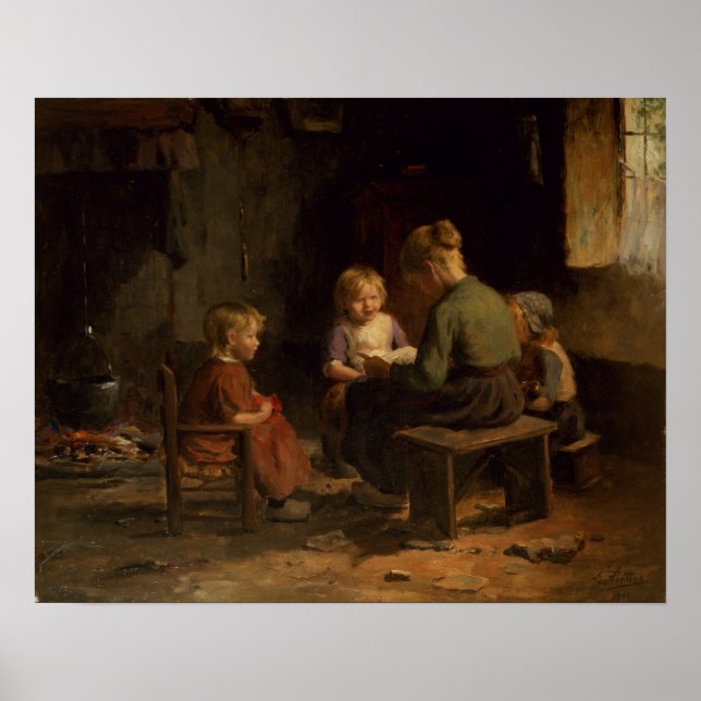 The Reading Lesson Poster (Front)