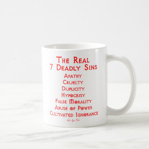 The REAL 7 Deadly Sins Coffee Mug