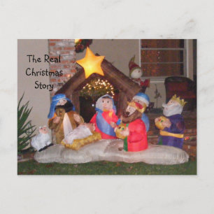 The Real Christmas Story Holiday Postcard
