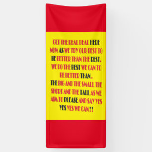 The real deal is here poster print type word art   banner