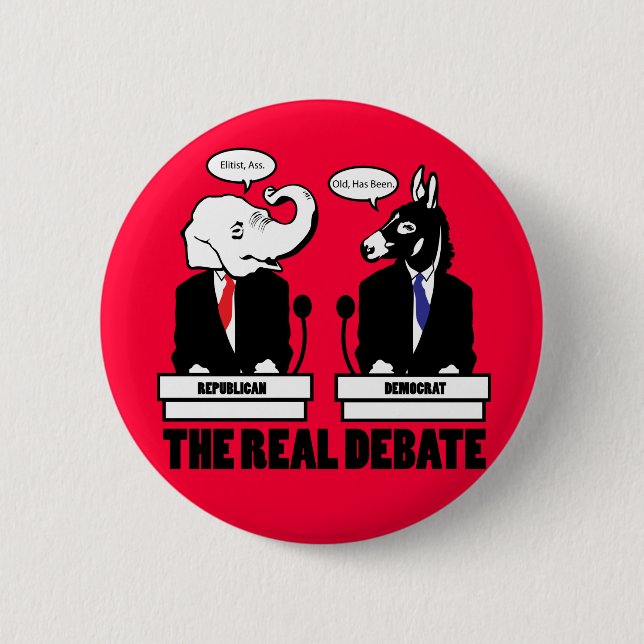 The Real Debate Button (Front)