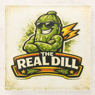 The Real Dill - Foodie Fiends Glass Coaster