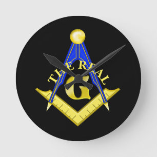 The Real G Masonic Round Clock