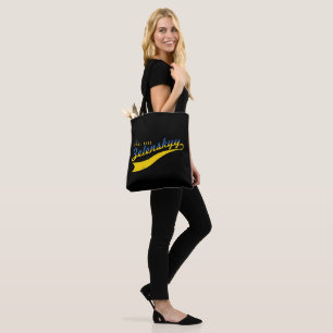 THE REAL HERO ZELENSKY UKRAINE BLUE YELLOW TOTE BAG