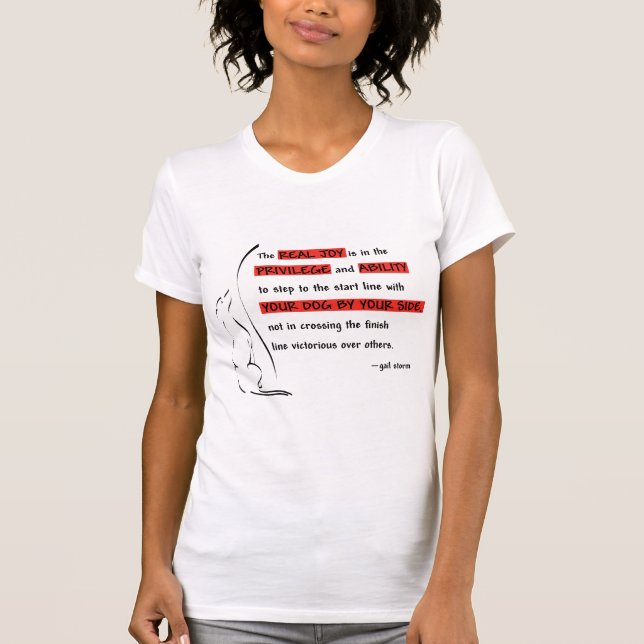 The Real Joy of Agility T-Shirt (Front)