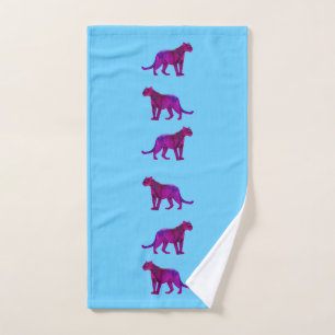 The Real Magenta Panthers Hand Towel