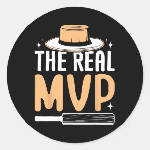 The Real Mvp Cricket  Classic Round Sticker