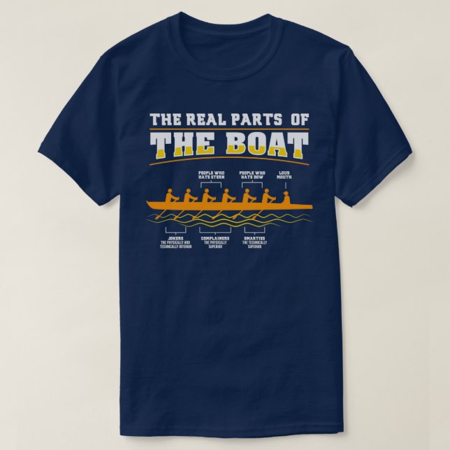 The Real Parts Of The Boat Gift T-Shirt (Design Front)