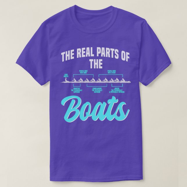 The real parts of the boats rowing rower T-Shirt (Design Front)