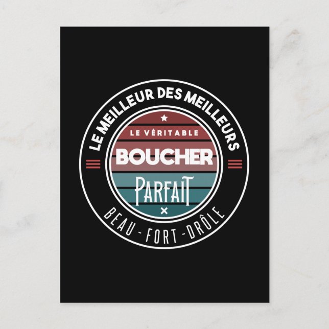 The Real Perfect Butcher Postcard (Front)