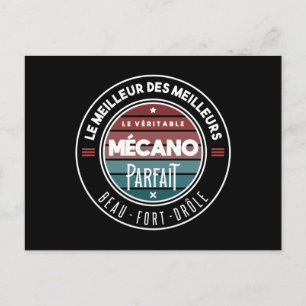 The real perfect mechanic postcard