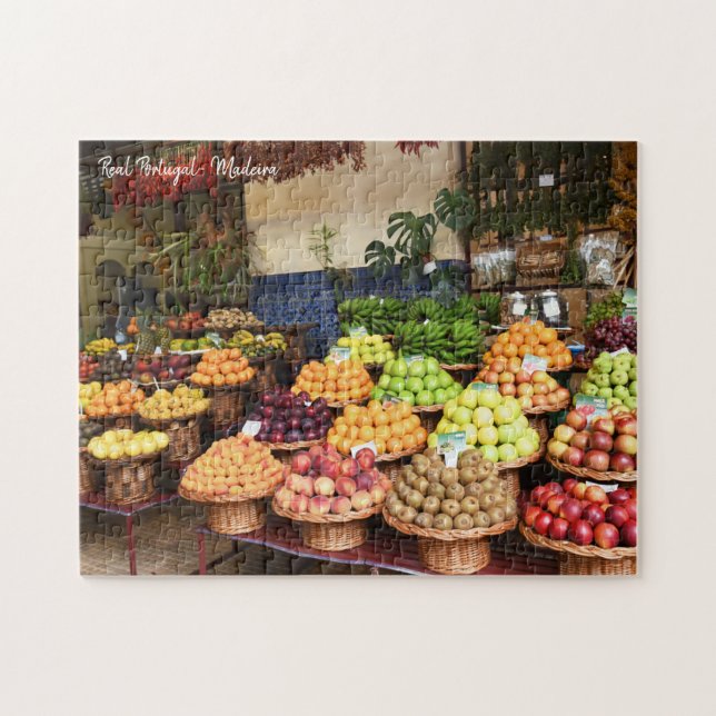 The Real Portugal- Madeira Fruit stand Jigsaw Puzzle (Horizontal)