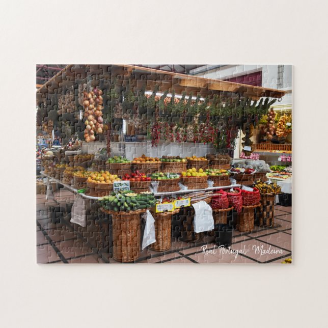 The Real Portugal- Madeira Fruit stand Jigsaw Puzzle (Horizontal)