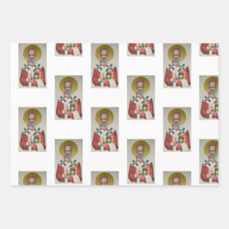 The Real Santa Claus / St. Nicholas Wrapping Paper