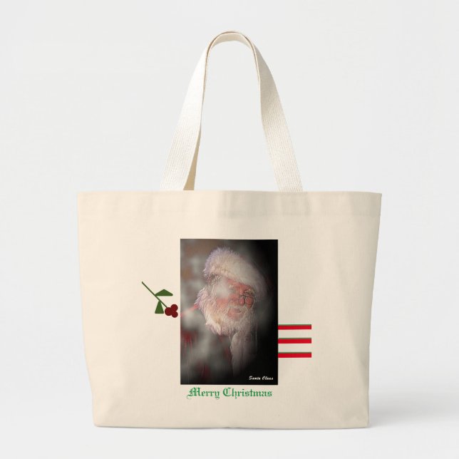 "The Real Santa" Jumbo Tote (Front)