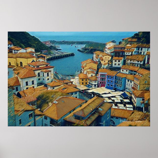 The Real Spain- Cudillero Poster (Front)