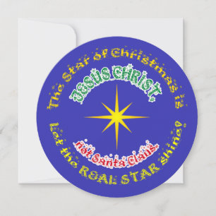 The Real Star of Christmas Holiday Card
