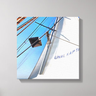 The Realist Adjusts The Sails Nautical Art Canvas Print