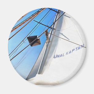 The Realist Adjusts The Sails Nautical Art Magnet
