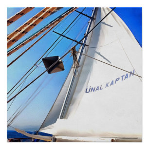 The Realist Adjusts The Sails Nautical Art Poster