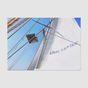 The Realist Adjusts The Sails Nautical Art Tissue Paper