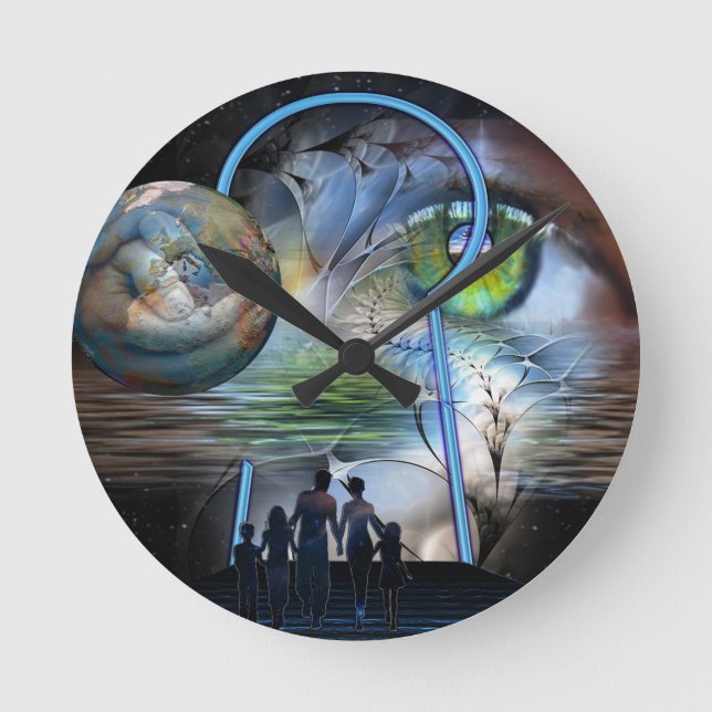 The Reality Shifters Round Clock (Front)