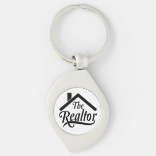 The Realtor Real Rstate Agent Metal Keychain