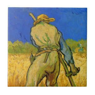 The Reaper (after Millet) by Vincent van Gogh Ceramic Tile
