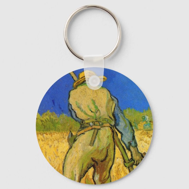 The Reaper (after Millet) by Vincent van Gogh Key Ring (Front)