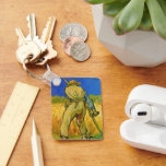 The Reaper (after Millet) by Vincent van Gogh Key Ring<br><div class="desc">The Reaper (after Millet) by Vincent van Gogh is a vintage fine art post impressionism daily life portrait painting featuring a peasant farmer harvesting wheat in the fields on a farm. About the artist: Vincent Willem van Gogh was a Post Impressionist painter whose work was most noteable for its rough...</div>