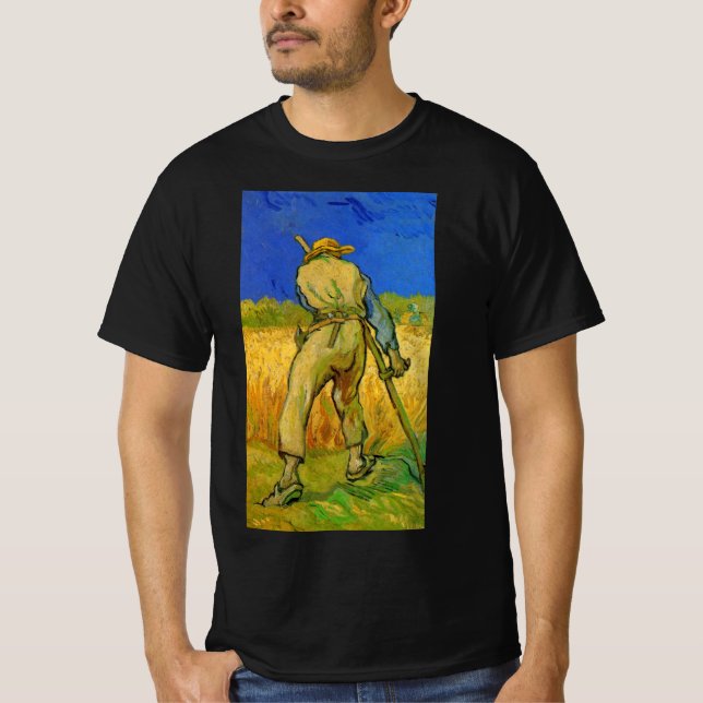 The Reaper (after Millet) by Vincent van Gogh T-Shirt (Front)