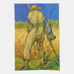 The Reaper (after Millet) by Vincent van Gogh Tea Towel