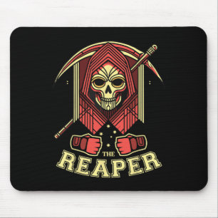 The Reaper Mma Bjj Kickboxing Boxing Cage Fighter Mouse Pad