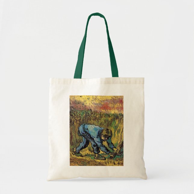The Reaper with Sickle by Vincent van Gogh Tote Bag (Front)