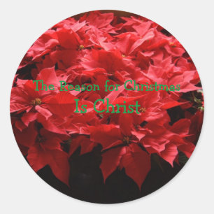 The Reason for Christmas Is Christ Classic Round Sticker