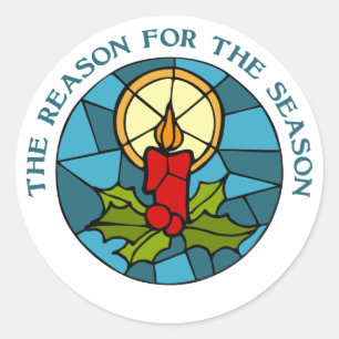 The Reason for the Season 3 Classic Round Sticker