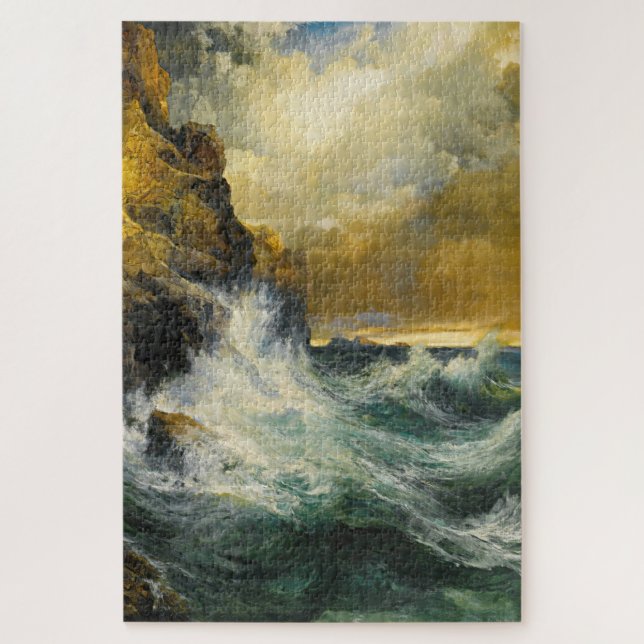 The Receding Wave by Moran, 1909 Jigsaw Puzzle (Vertical)
