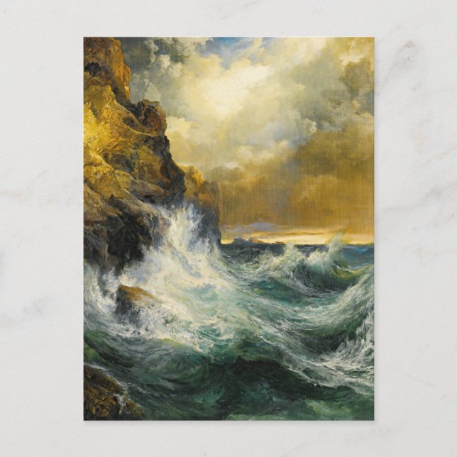 The Receding Wave by Moran, 1909 Postcard (Front)