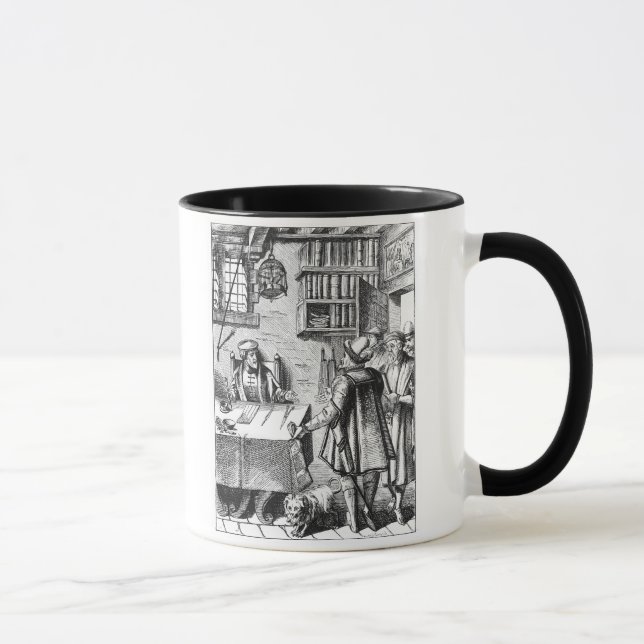 The Receiver of Taxes, after a woodcut in 'Praxis Mug (Right)