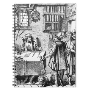 The Receiver of Taxes, after a woodcut in 'Praxis Notebook