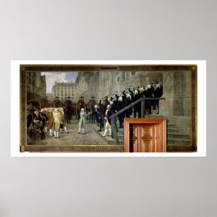 The Reception of Louis XVI at the Hotel de Ville b Poster